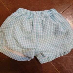 Blue Gingham Kids Shorts